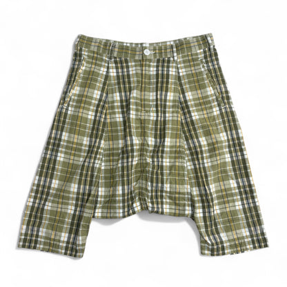 Comme des Garcons Green Check Sarouel Pants Size XS