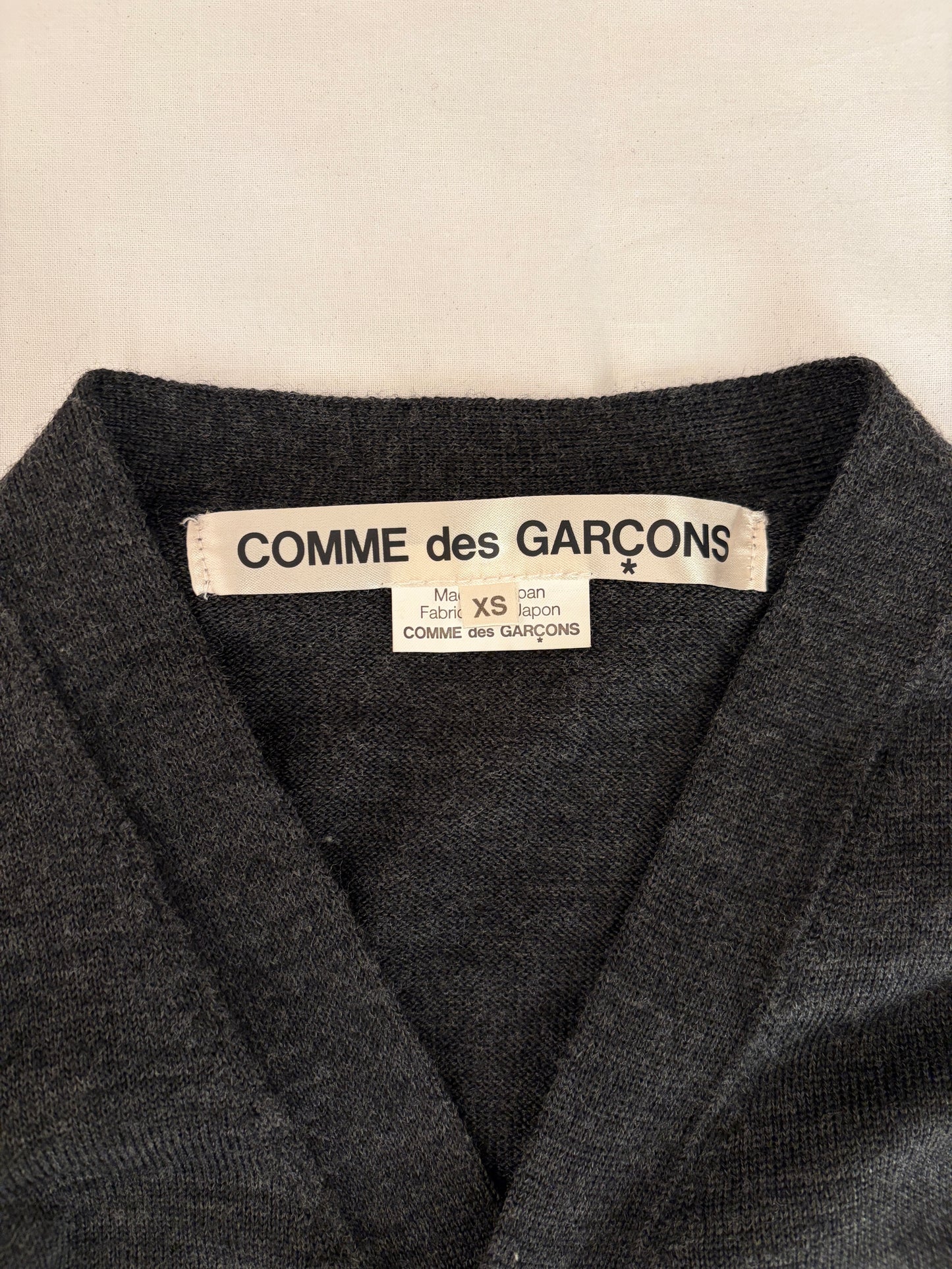 Japanese Brand Gray Wool Henley Size XS