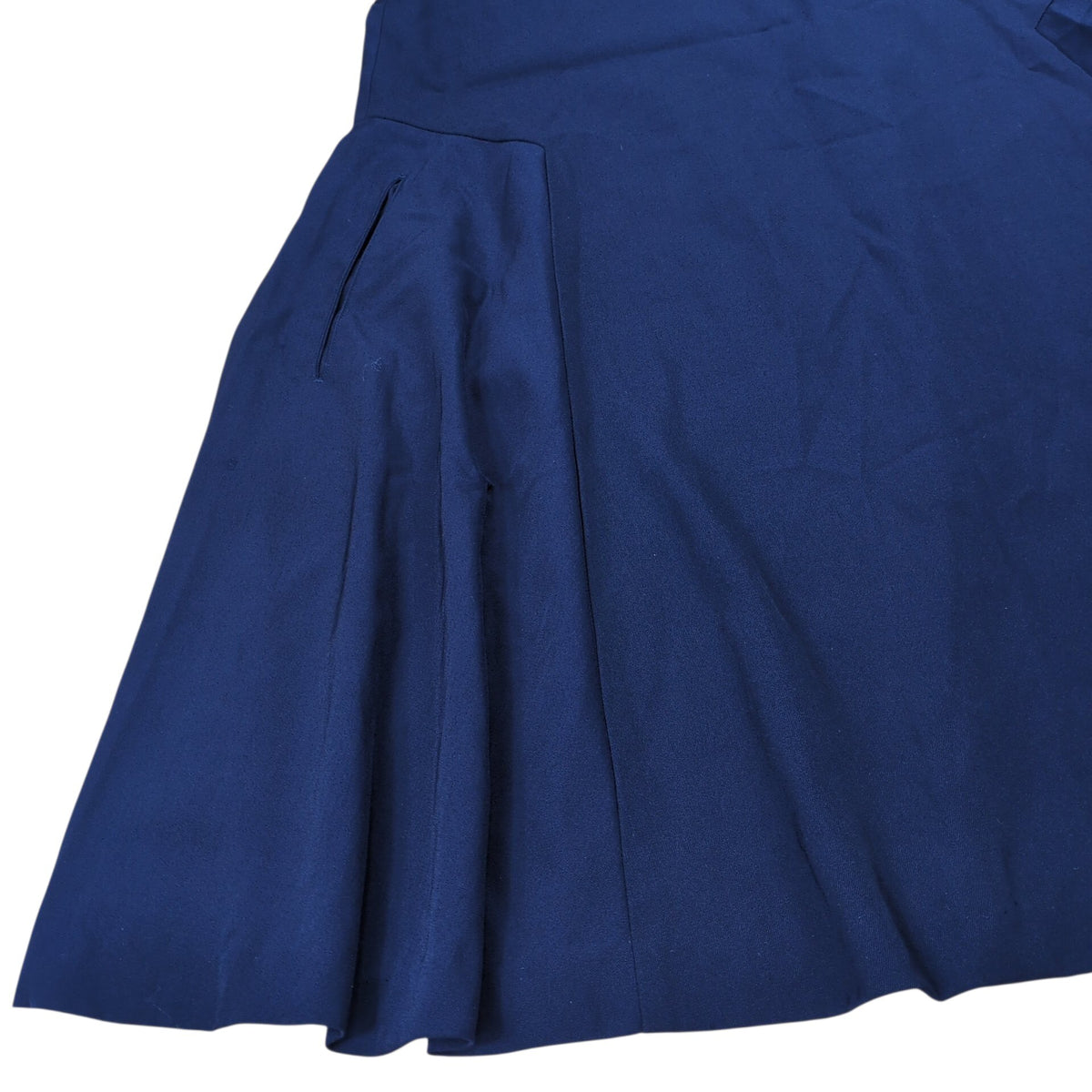Y's Navy Wool Gabardine No Sleeve One Piece
