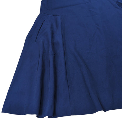 Y's Navy Wool Gabardine No Sleeve One Piece