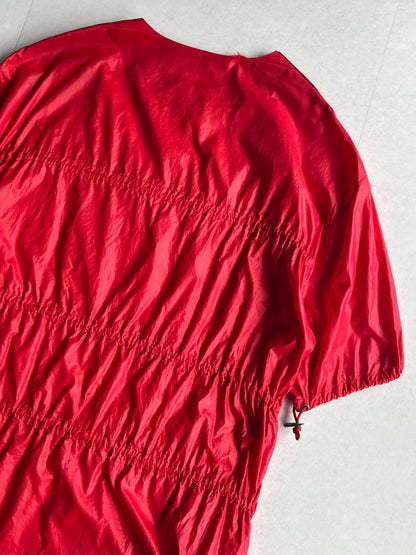 Raf Simons Red Nylon Long Sleeve Tee (08ss) Size 44