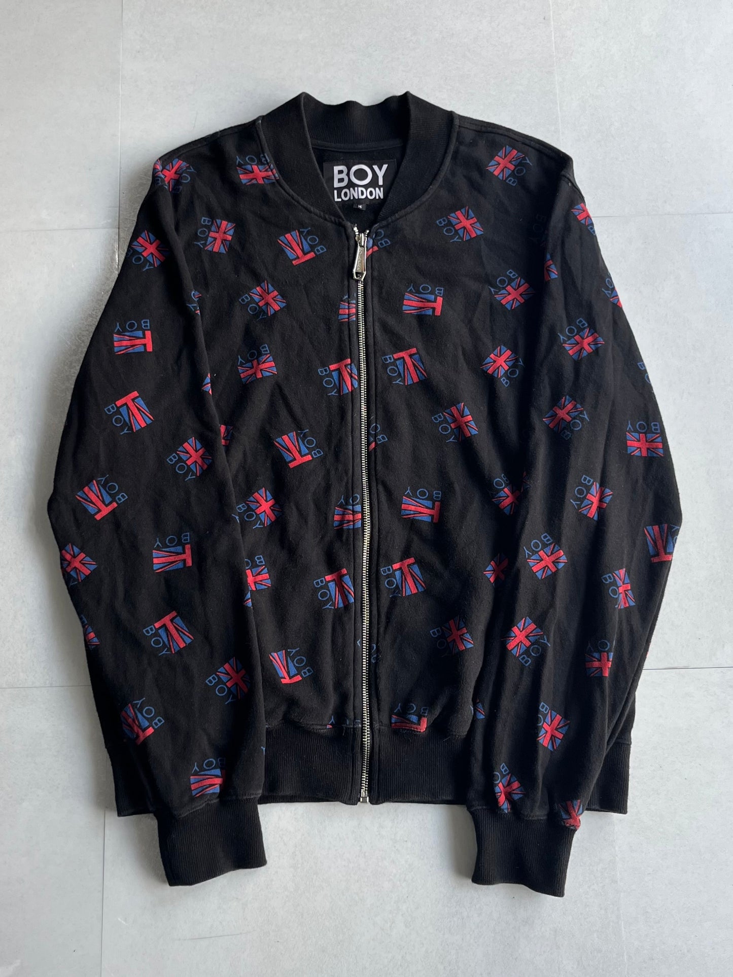 Boy London Union Jack Zip Jacket Cotton Size M