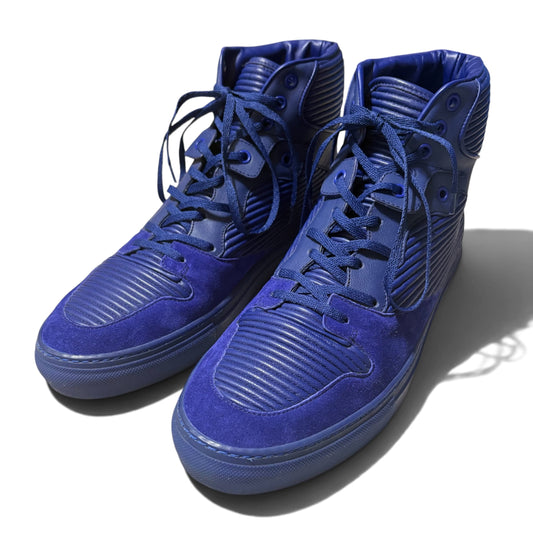 Balenciaga Panelled Leather High Blue Size 41