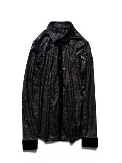 Armani EMPORIO ARMANI Black Long Sleeve Shirt Size XS