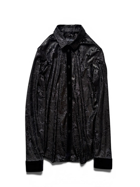 Armani EMPORIO ARMANI Black Long Sleeve Shirt Size XS