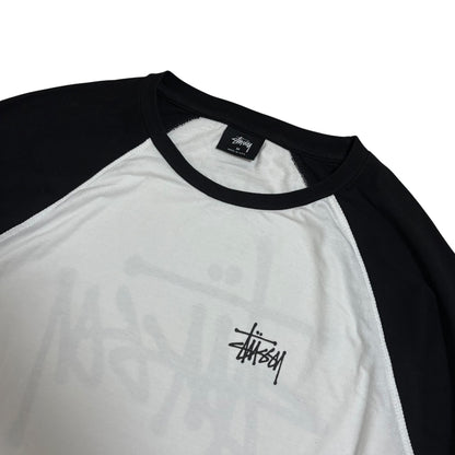 Stussy Raglan Sleeve T-Shirt Size M