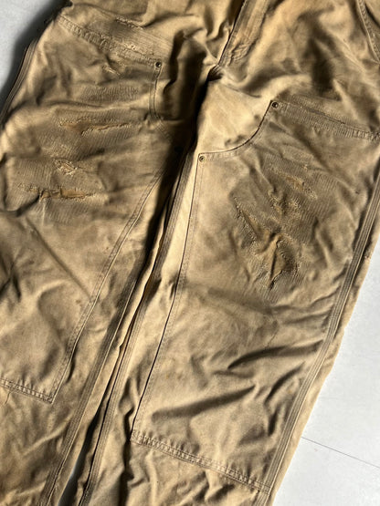 Carhartt Beige Damaged Work Pants
