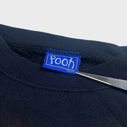 Pooh 90s Sweatshirt Black Size L
