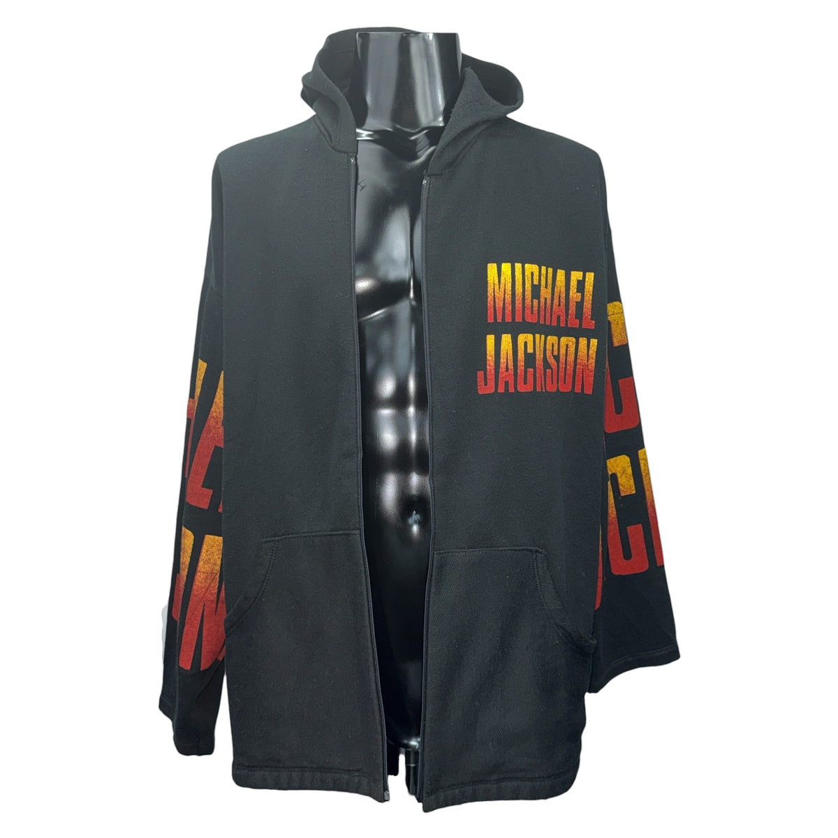 MICHAEL JACKSON 90s Dangerous Era Zip Hoodie Size L