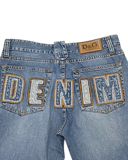 Dolce & Gabbana Faded Blue Denim Jeans