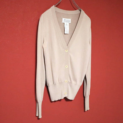 Maison Margiela Pink Rib & Hole Design Cardigan Size S