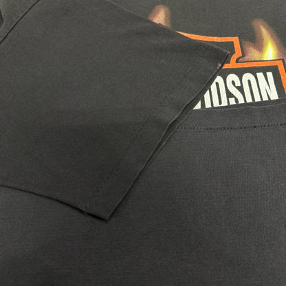 HARLEY-DAVIDSON 90s Fire Bar & Shield T-Shirt Size L