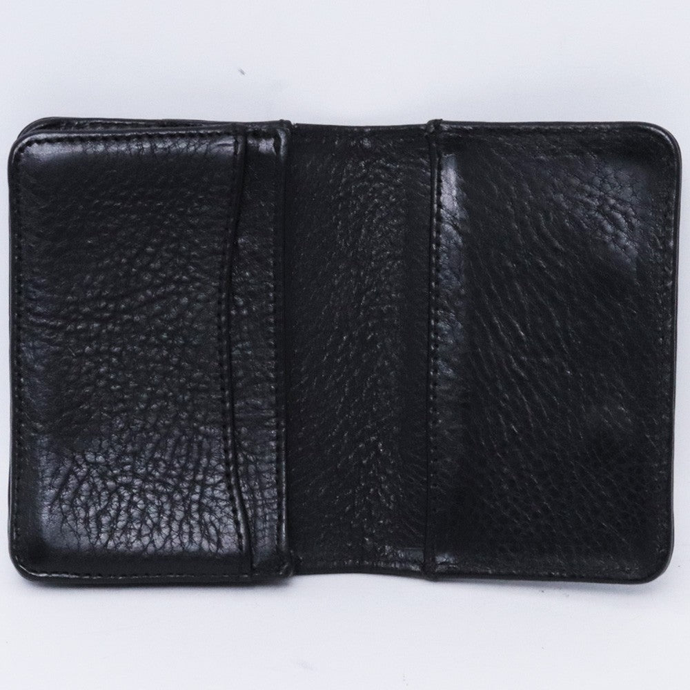 CHROME HEARTS 3 Pocket Scroll Card Case Black Size F