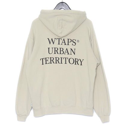 WTAPS 21AW Urban Territory Print Hoodie Cream Size 03