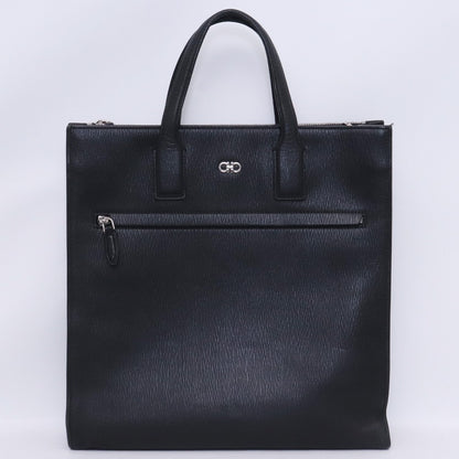 SALVATORE FERRAGAMO Gancini 2WAY Leather Bag Black Size F