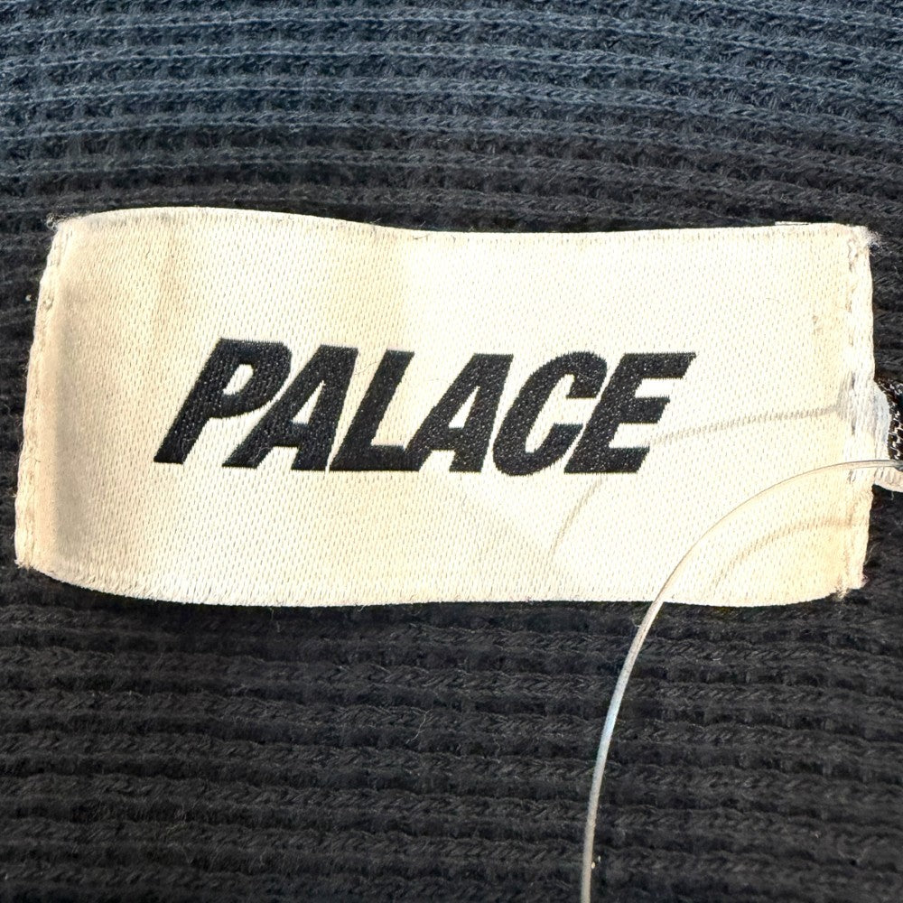 PALACE 24SS Waffle Long Sleeve Shirt Navy Size L