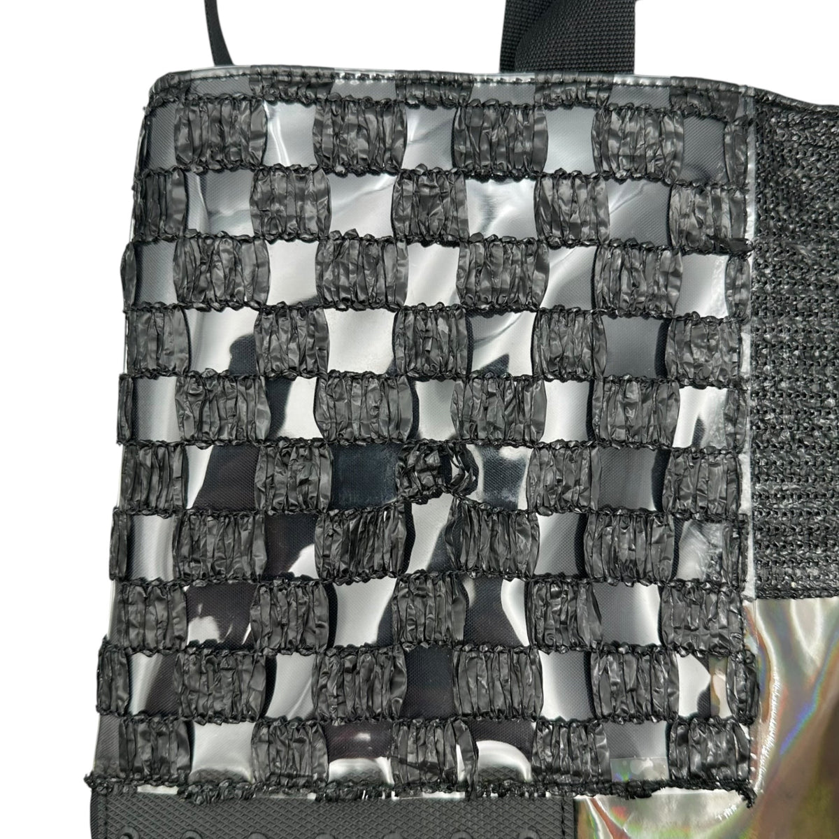 JUNYA WATANABE 25SS Mixed-Fabric Patchwork Tote Bag Black