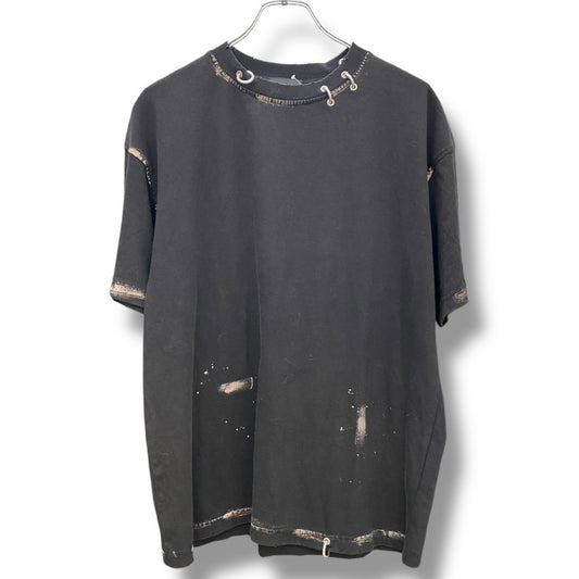 WE11DONE 25SS Piercing Detail T-Shirt Black Size S
