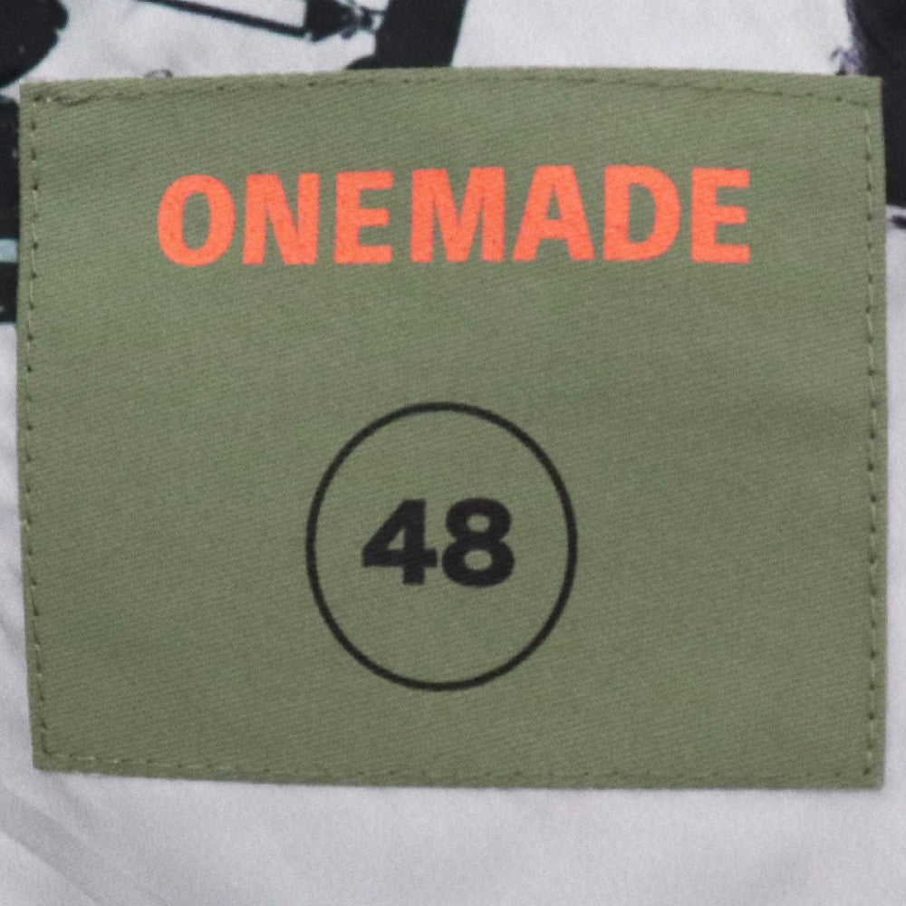 ONE MADE MA- Girl Print Madonna Bomber Jacket Black Size L