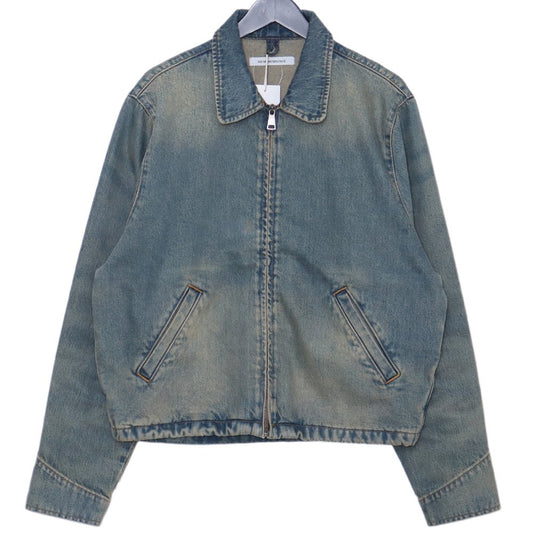 NO MAINTENANCE Sand-Wash Mechanic Jacket Denim Indigo Size S
