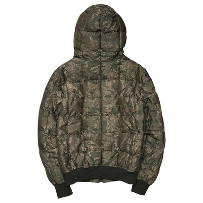 DOLCE&GABBANA Camouflage Quilted Jacket Green Size 44