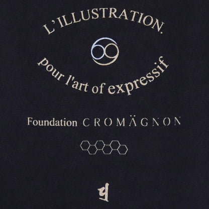 CROMAGNON Antique Print T-Shirt Black Size 1