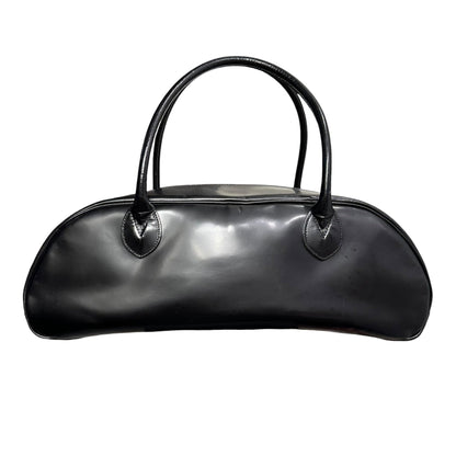 COMME des GARCONS Vintage Logo Leather Mini Boston Bag Black