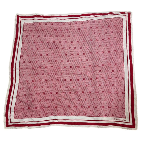 Christian Dior Old Square Line Silk Scarf