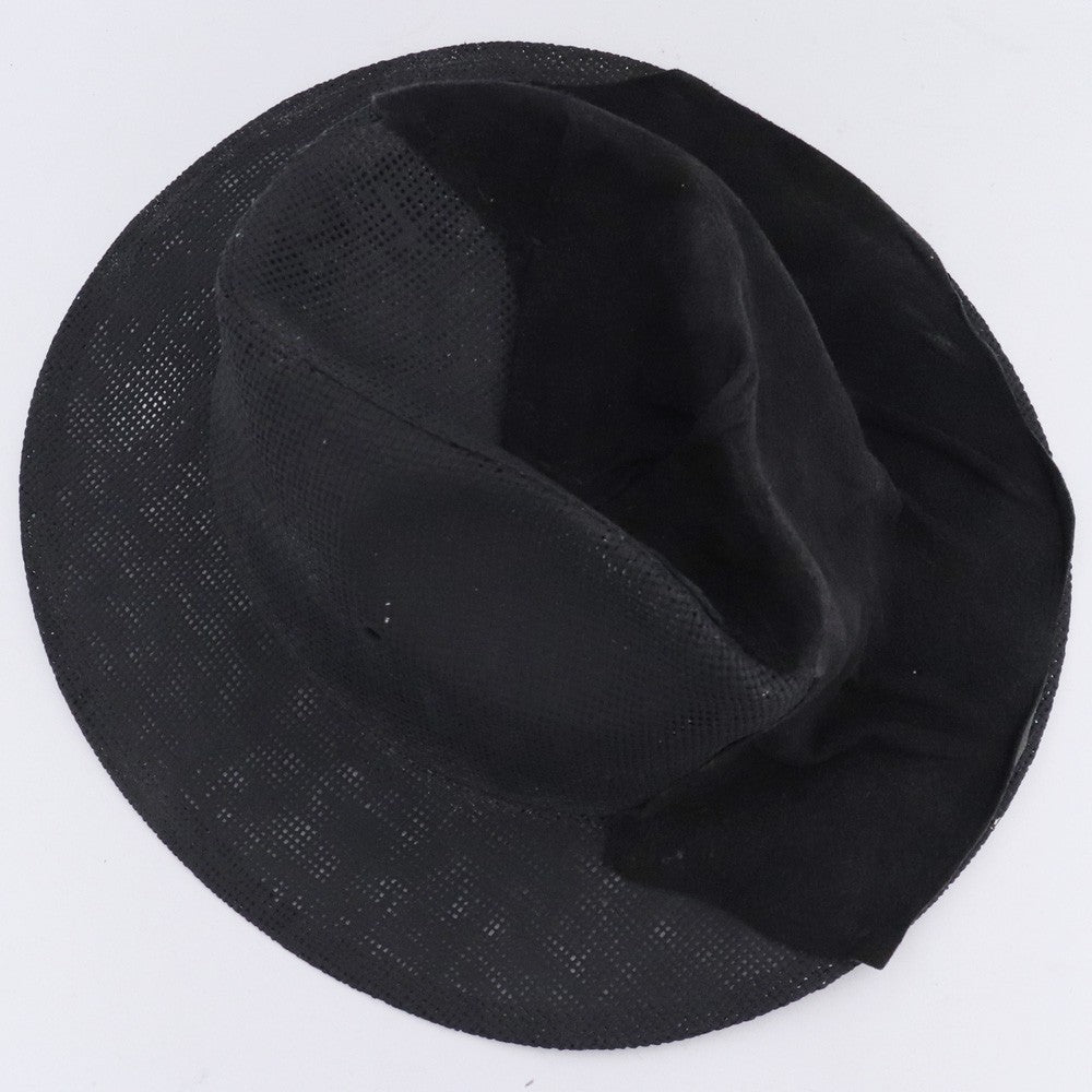 KLOSHAR Deerskin Straw Hat Black Size 59