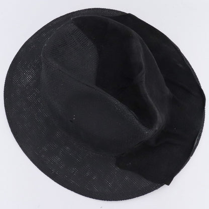 KLOSHAR Deerskin Straw Hat Black Size 59