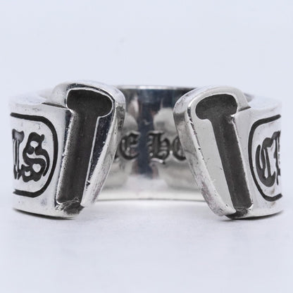 CHROME HEARTS LG Scroll Label Ring Silver Size ONE SIZE