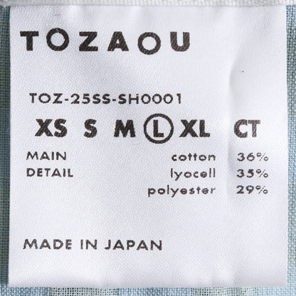 TOZAOU 25SS Cook Lining Check Shirt Blue Size L