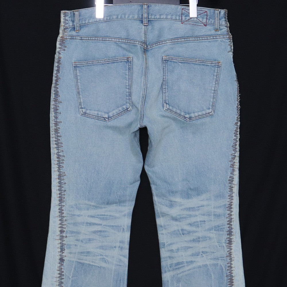 MLVINCE 23AW Distressed Flare Jeans Indigo Size 34