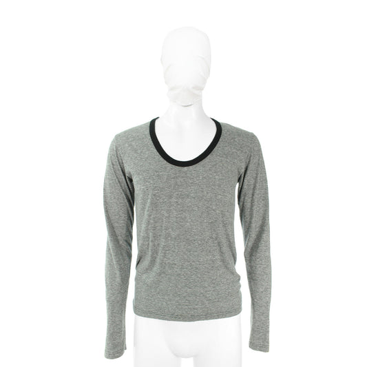 NUMBER (N)INE 2003 S/S A/W Gray Black Cotton Long Sleeve Size 3