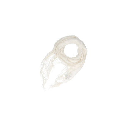 NUMBER (N)INE 2001 A/W White Rayon Nylon Silk Scarf
