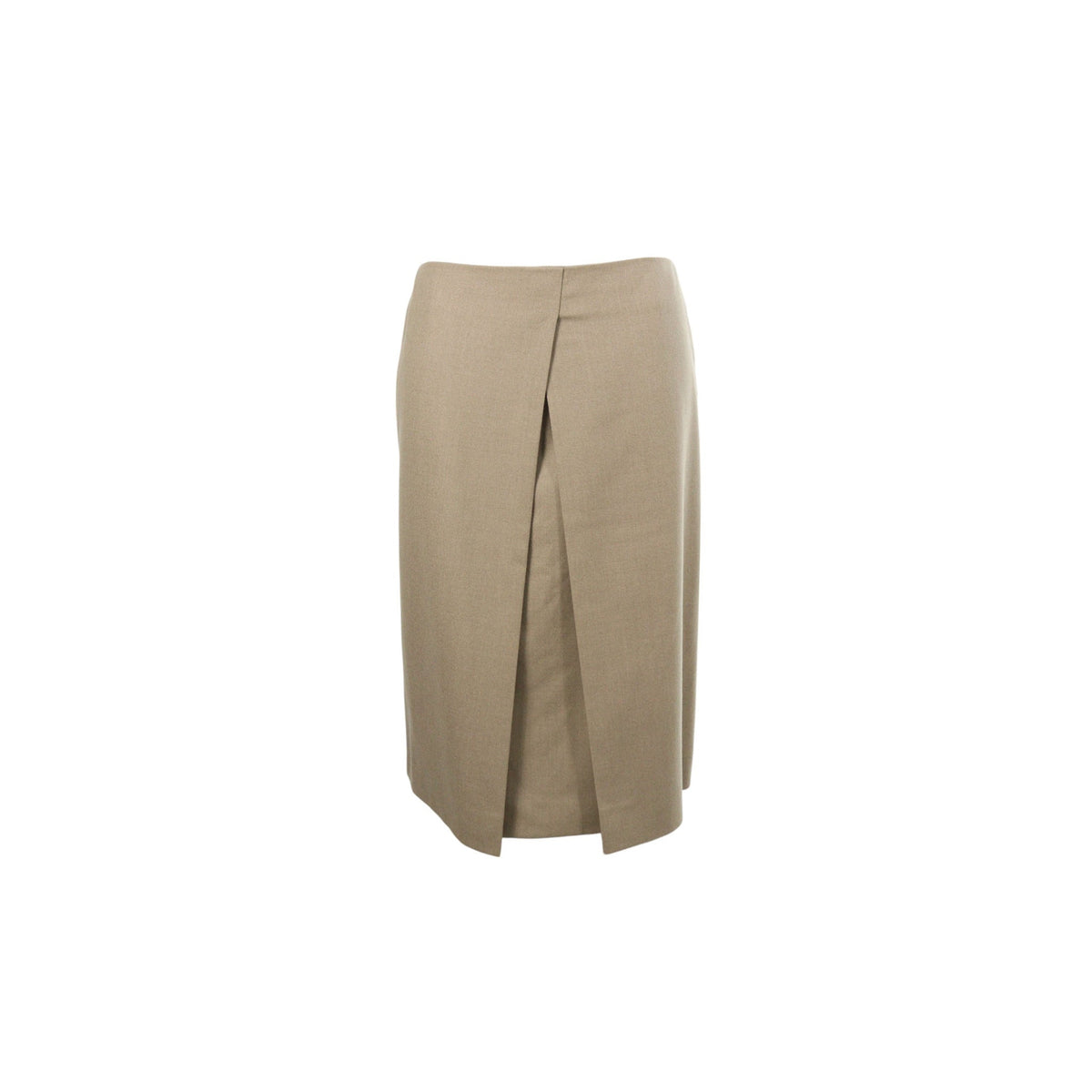 Hermes HERMÈS Beige Wool Skirt Size 40