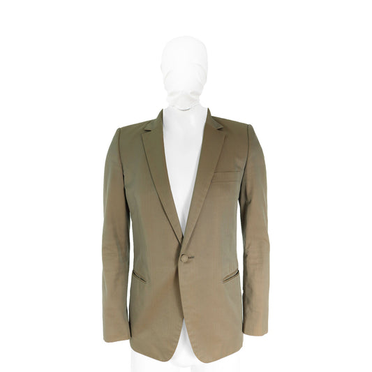 NUMBER (N)INE Cotton Silk Jacket Beige Bordeaux Navy Size 2