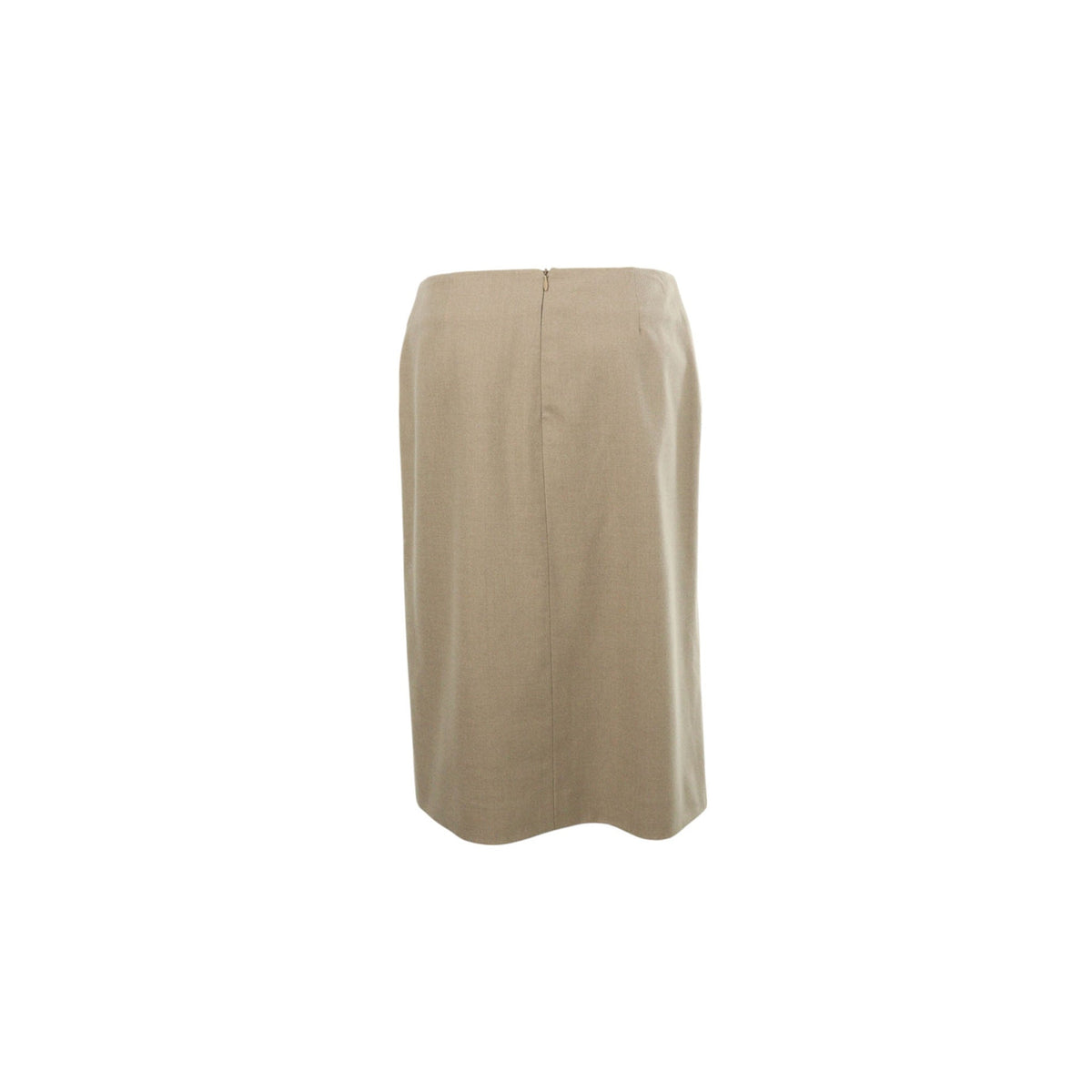 Hermes HERMÈS Beige Wool Skirt Size 40