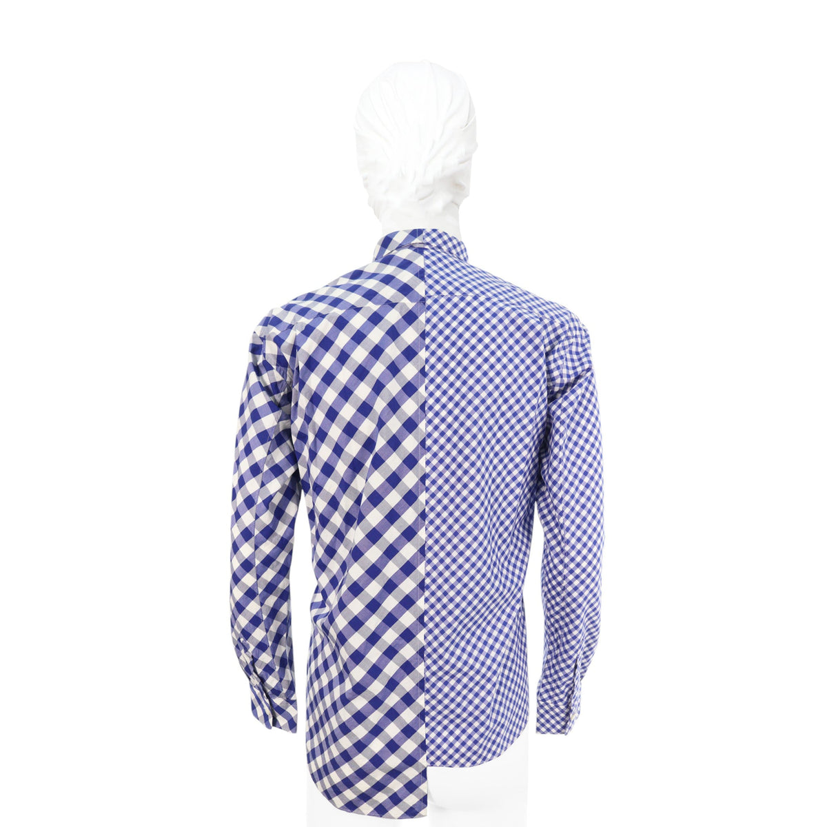COMME des GARCONS SHIRT 2014 SS Blue White Long Sleeve Shirt Size S