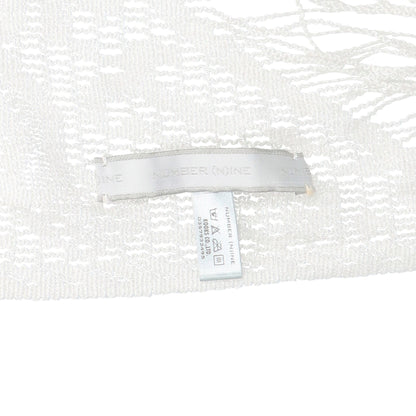NUMBER (N)INE 2001 A/W White Rayon Nylon Silk Scarf