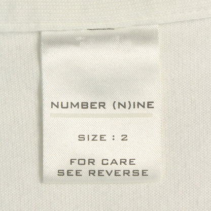 NUMBER (N)INE 2002 S/S Cotton T-Shirt White/Black Size 2