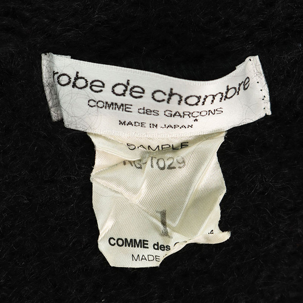 robe de chambre COMME des GARCONS Black Knit