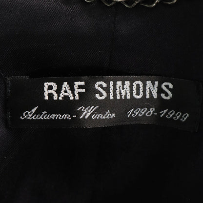 RAF SIMONS 98AW Wool Coat Black Size 46