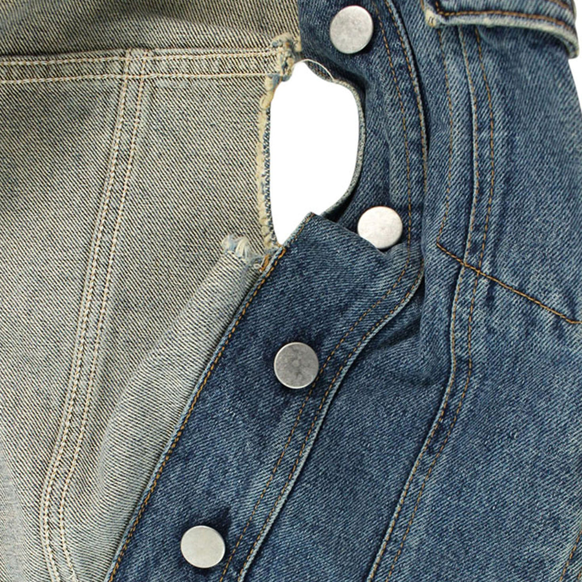 Maison Martin Margiela 2001 S/S Cotton Vest Indigo Size 40