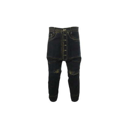 NEMETH Cotton Pants Black Yellow Size S