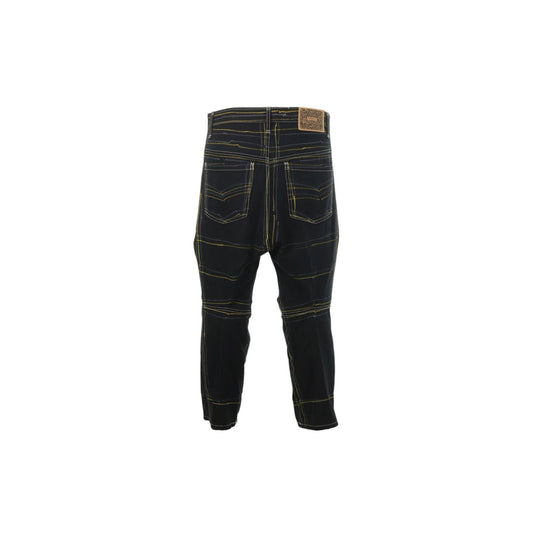 NEMETH Cotton Pants Black Yellow Size S