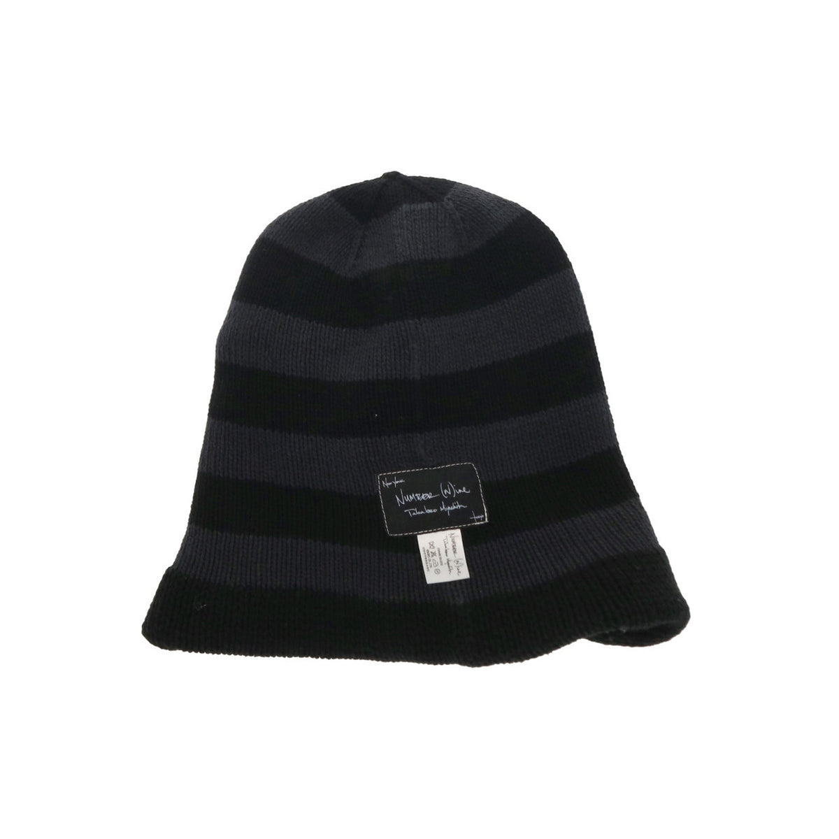 NUMBER (N)INE 2004 S/S Black Gray Cotton Hat