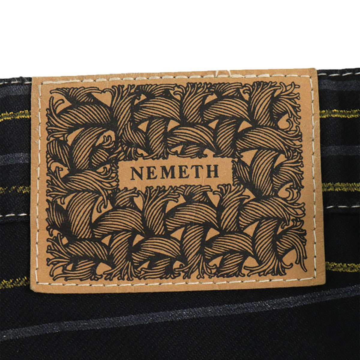 NEMETH Cotton Pants Black Yellow Size S