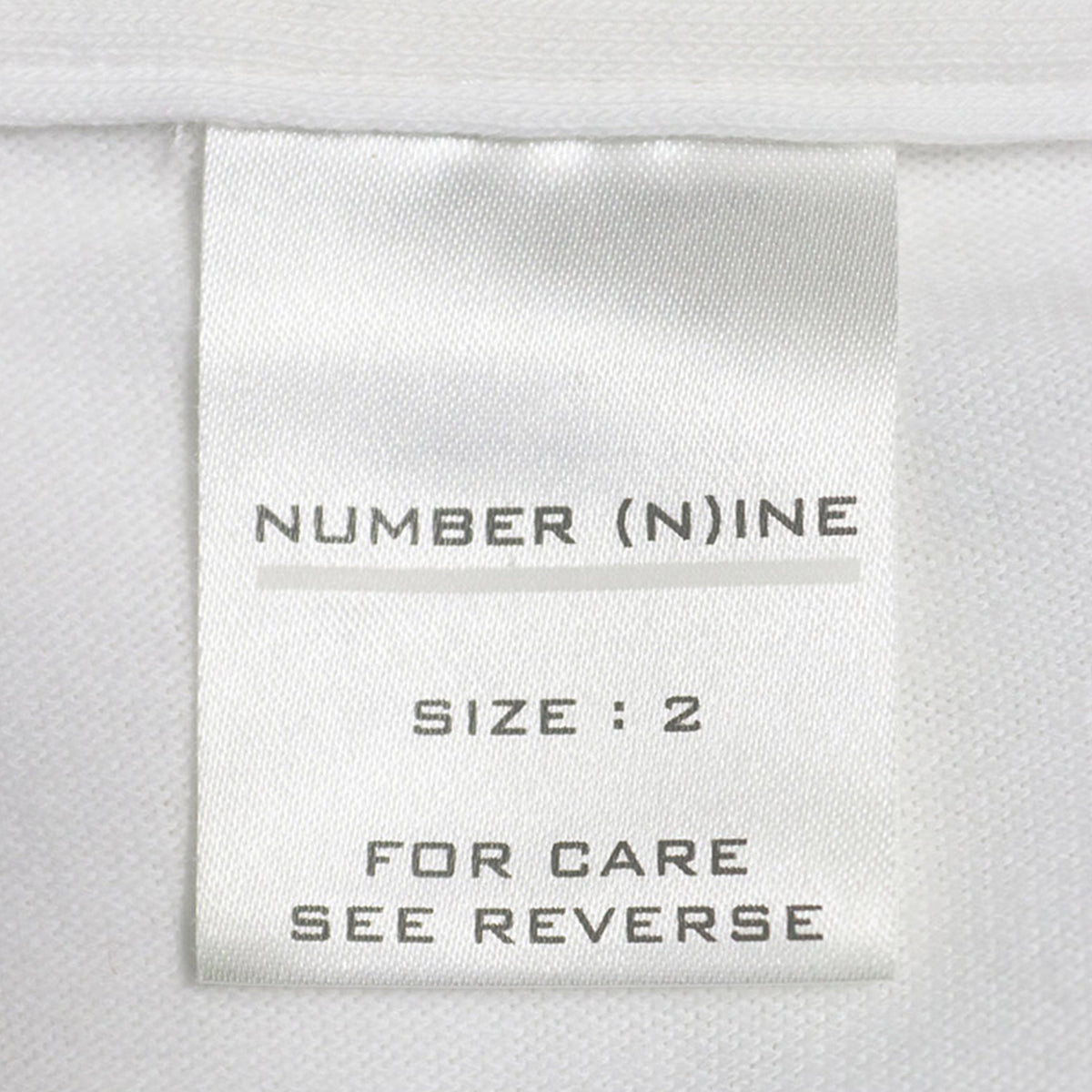 NUMBER (N)INE 2002 S/S White Jacket Size 2
