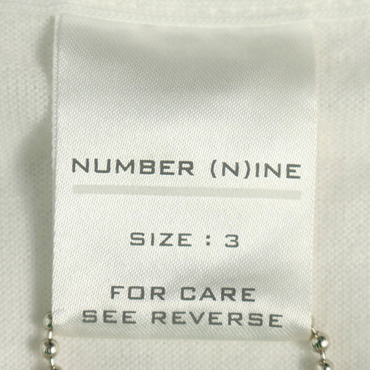 NUMBER (N)INE 5th Anniversary White Jacket Size 3